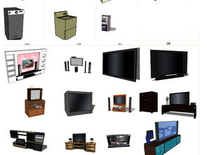 电器模型与家居设计图资源 66.49MB单体模型库下载指南